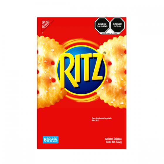 Galletas Ritz Nabisco 6 pz de 89 g