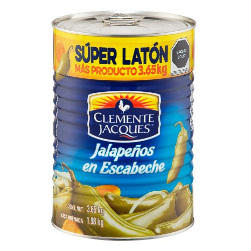 Chiles Jalapeños Laton Clemente J. 6 de 3.65 kg