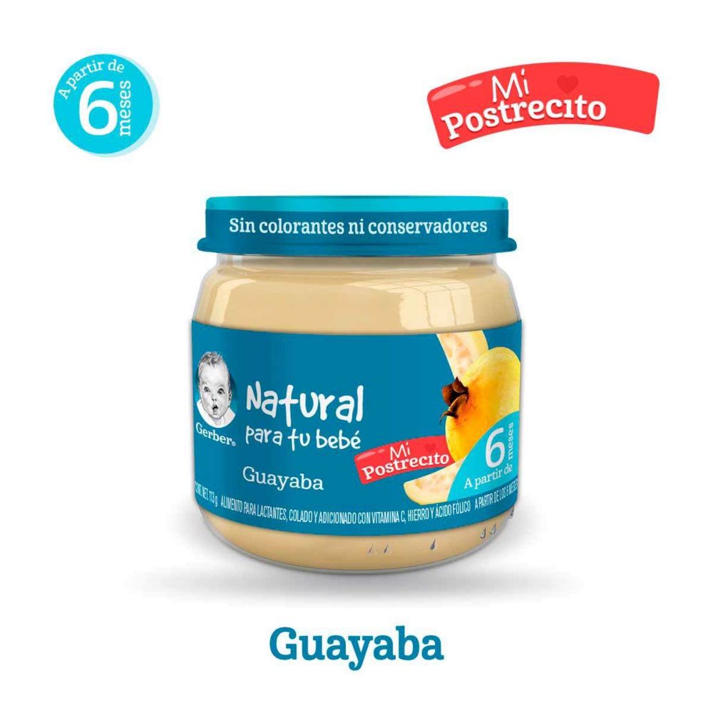 Gerber 2A Etapa Postre Guayaba 113 gr