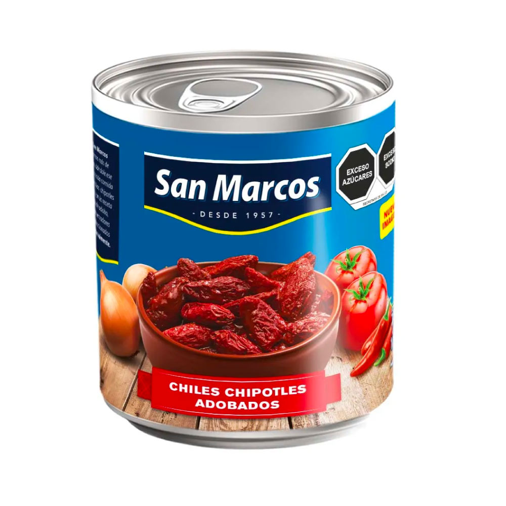 Chile Chipotle San Marcos 12 de 800 gr