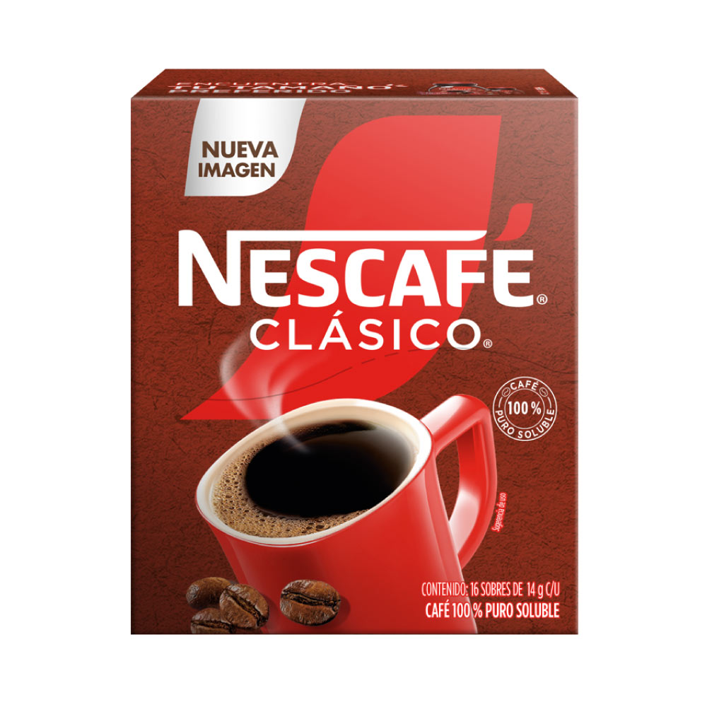 Nescafe Clasico Paquete Con 16 Sobres De 14 gr