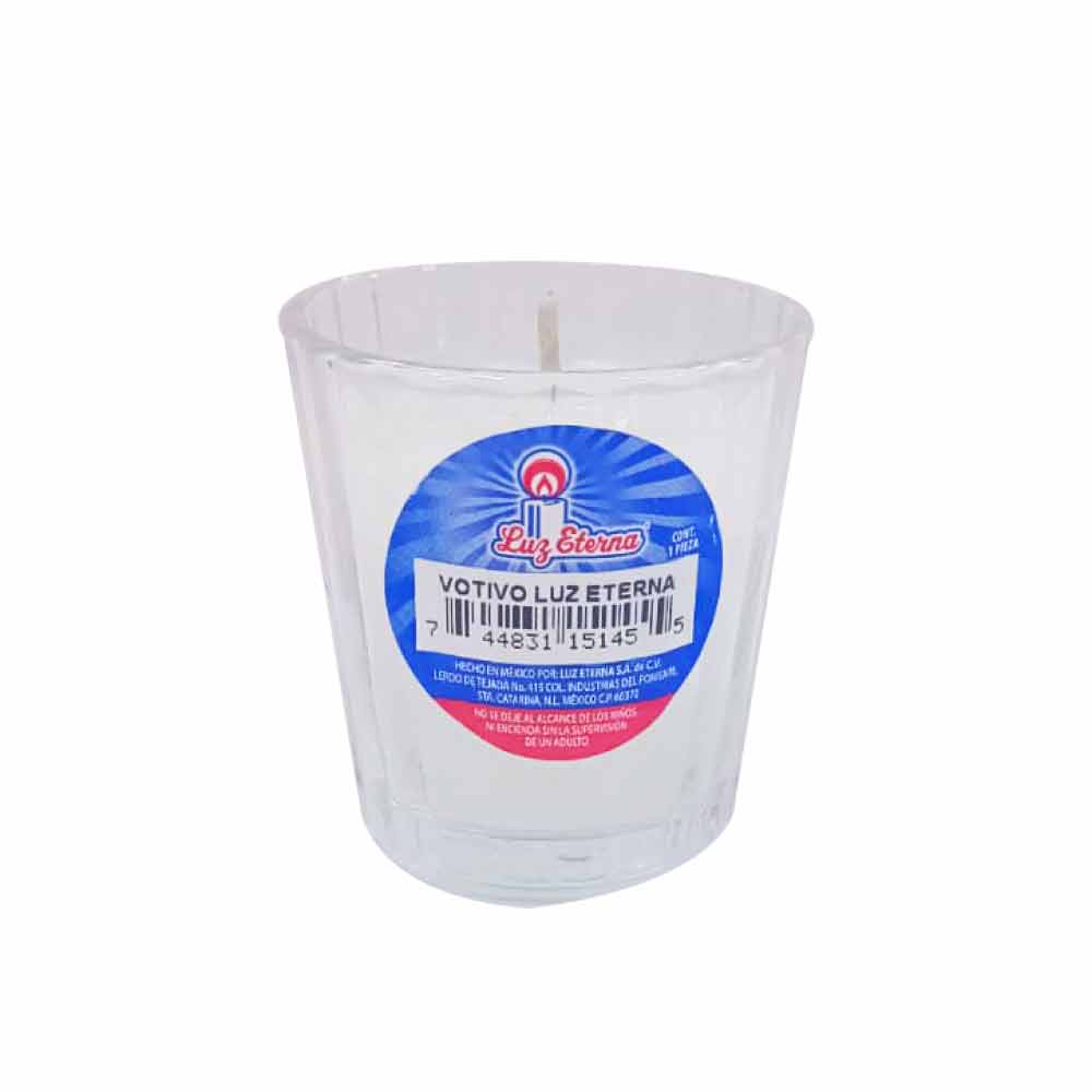 Veladora Luz Eterna Vaso Votivo 1 pz