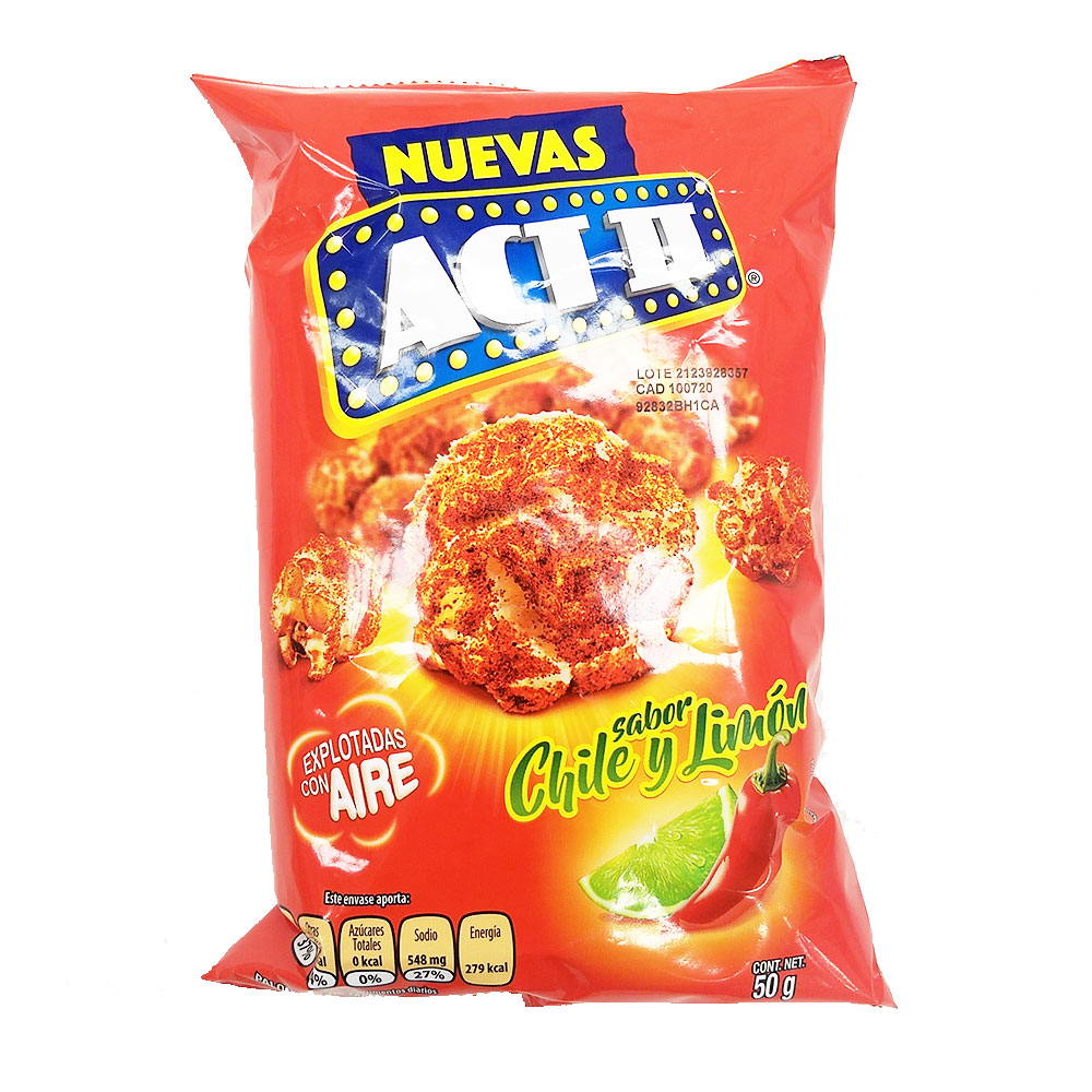 Palomitas Act II RTE Chile Limón 50 g