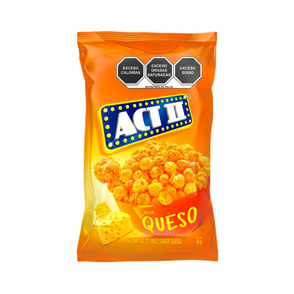 Palomitas Act II Rte Queso Cheddar 45 gr