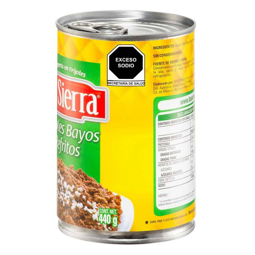 Frijoles Refritos Bayos La Sierra 440 gr