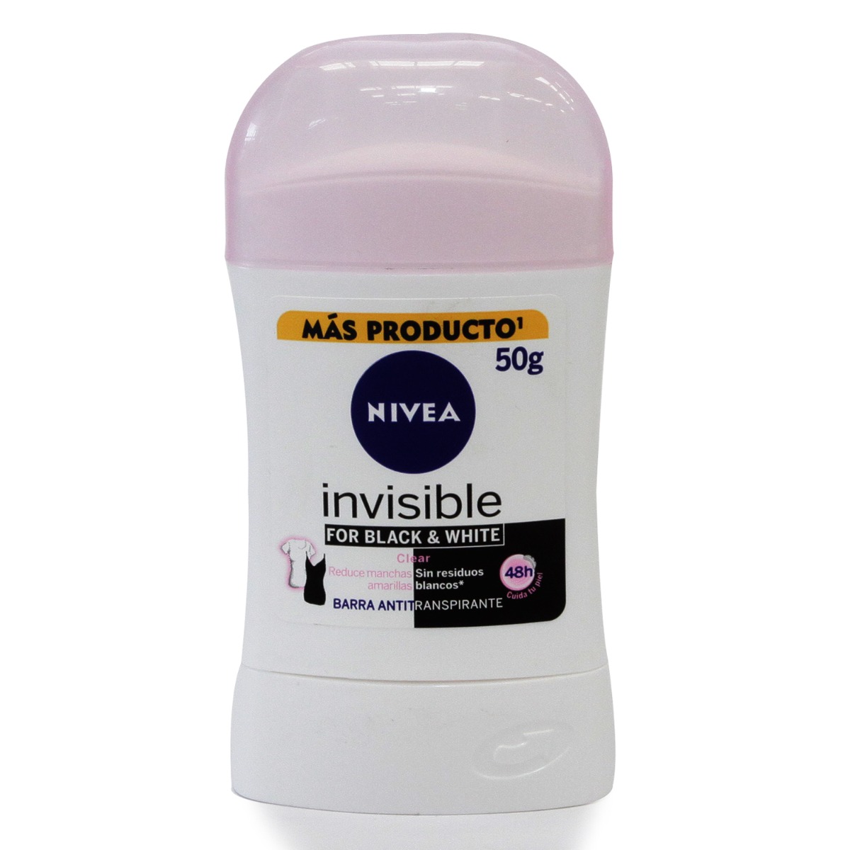Nivea Deo Mujer Invisible Clear Barra De 50 Gramos