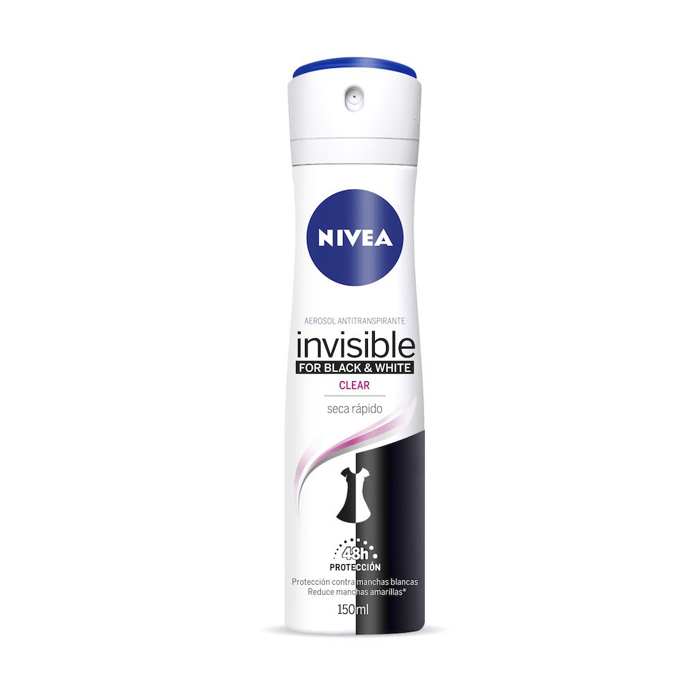 Nivea Deo Mujer Black & White Clear Spy De 150 mililitros