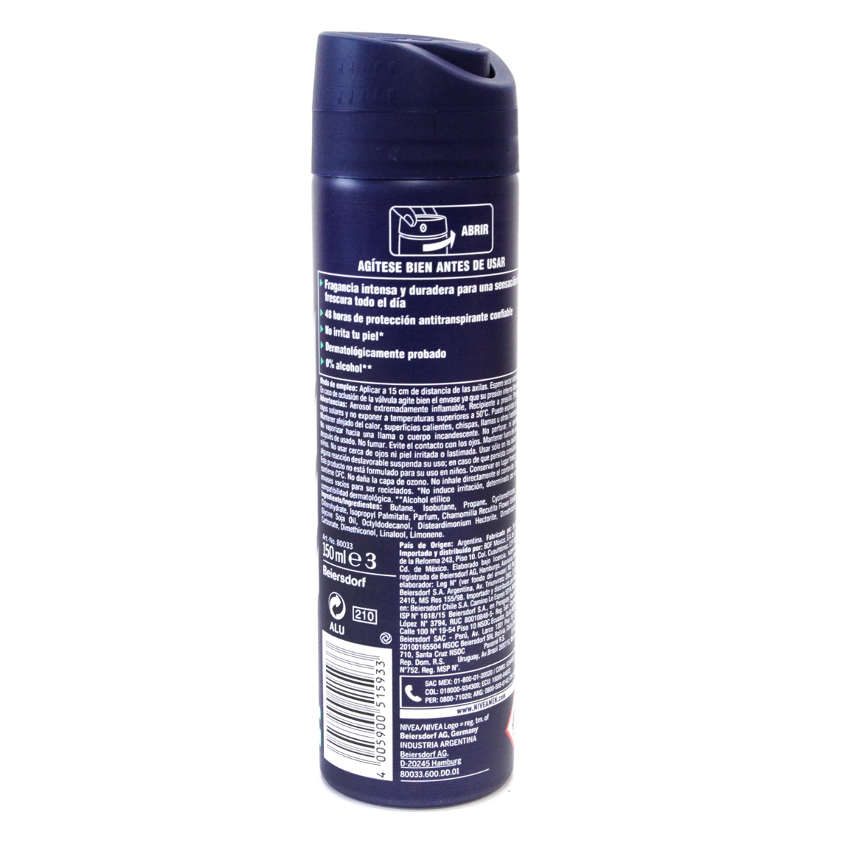 Nivea Hombre Fresh Ocean Spy De 150 mililitros