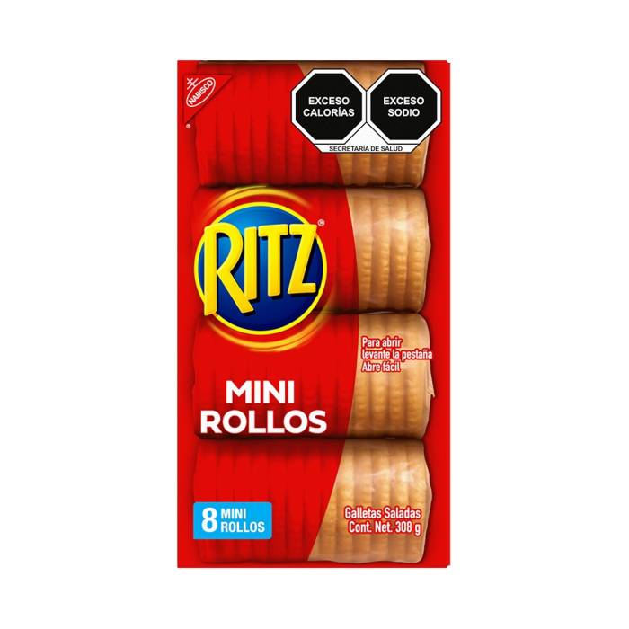 Galletas Ritz Fresh Stack 8 Mini Rollos de 308 g