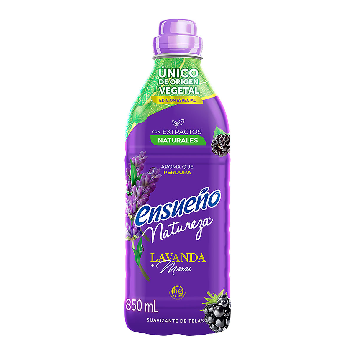 Suavizante de Telas Ensueño Natureza Lavanda + Moras 850 ml