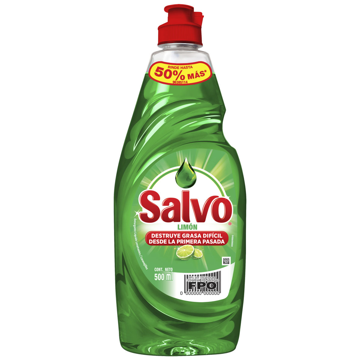 Lavatrastes Salvo Líquido Limón 500 ml
