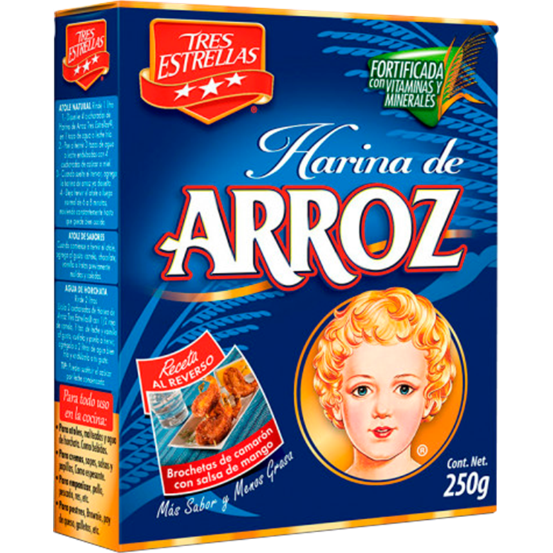 Tres Estrellas Harina De Arroz 18/250Gr