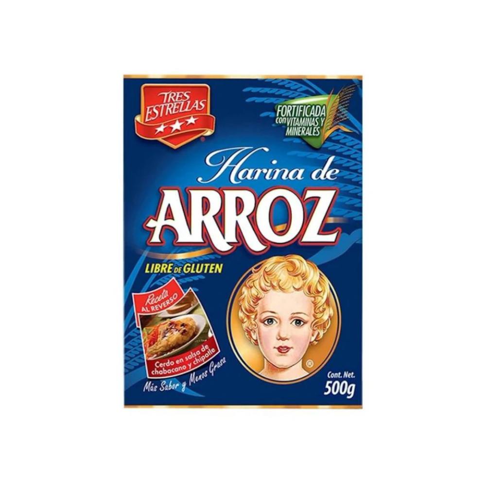 Tres Estrellas Harina De Arroz 500 Gr