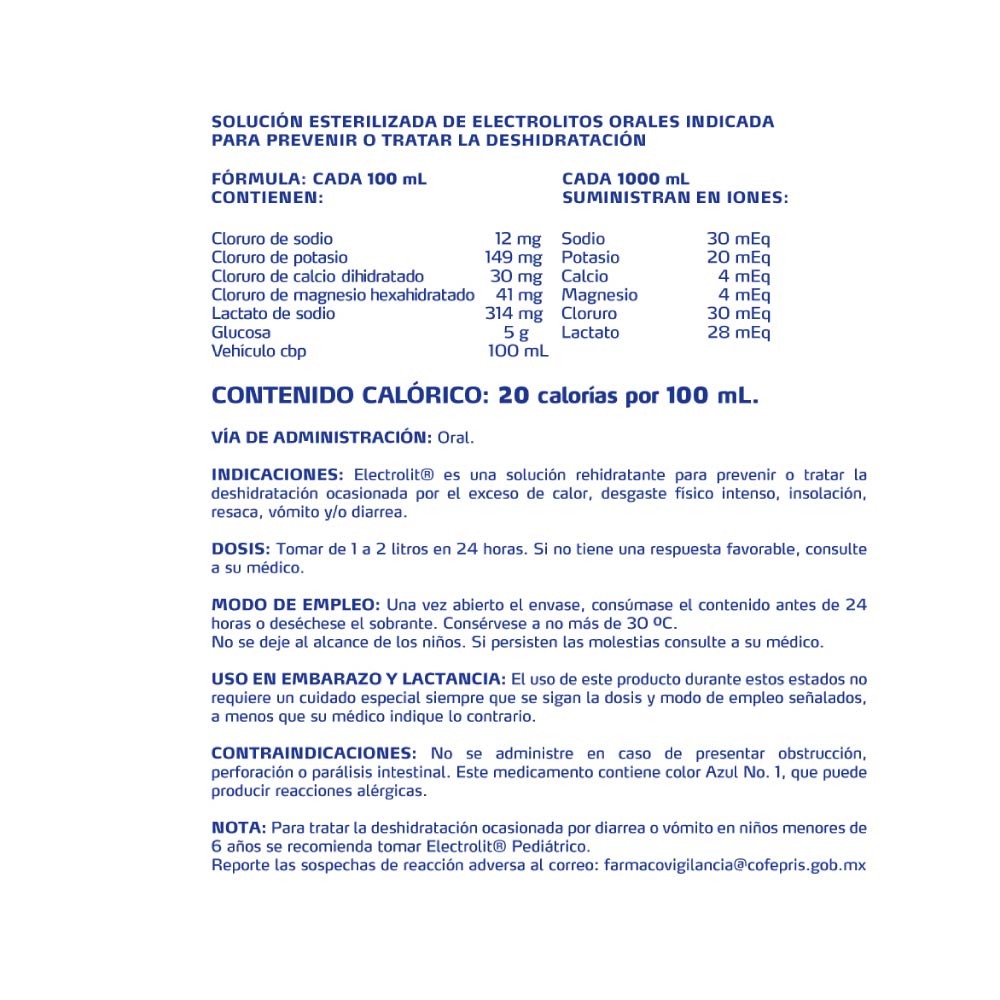 Electrolit Mora Azul 12/625 Ml