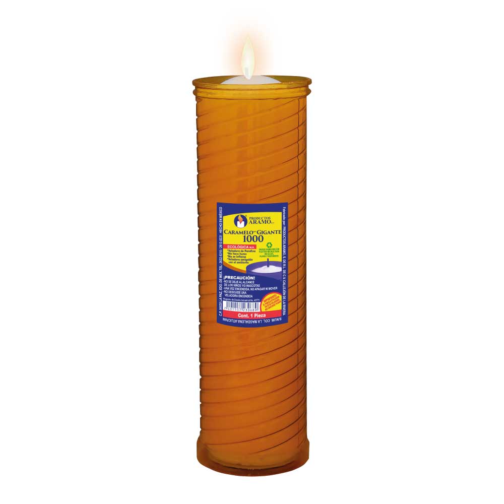 Veladora Aramo Caramelo Gigante No. 1000 1 pz