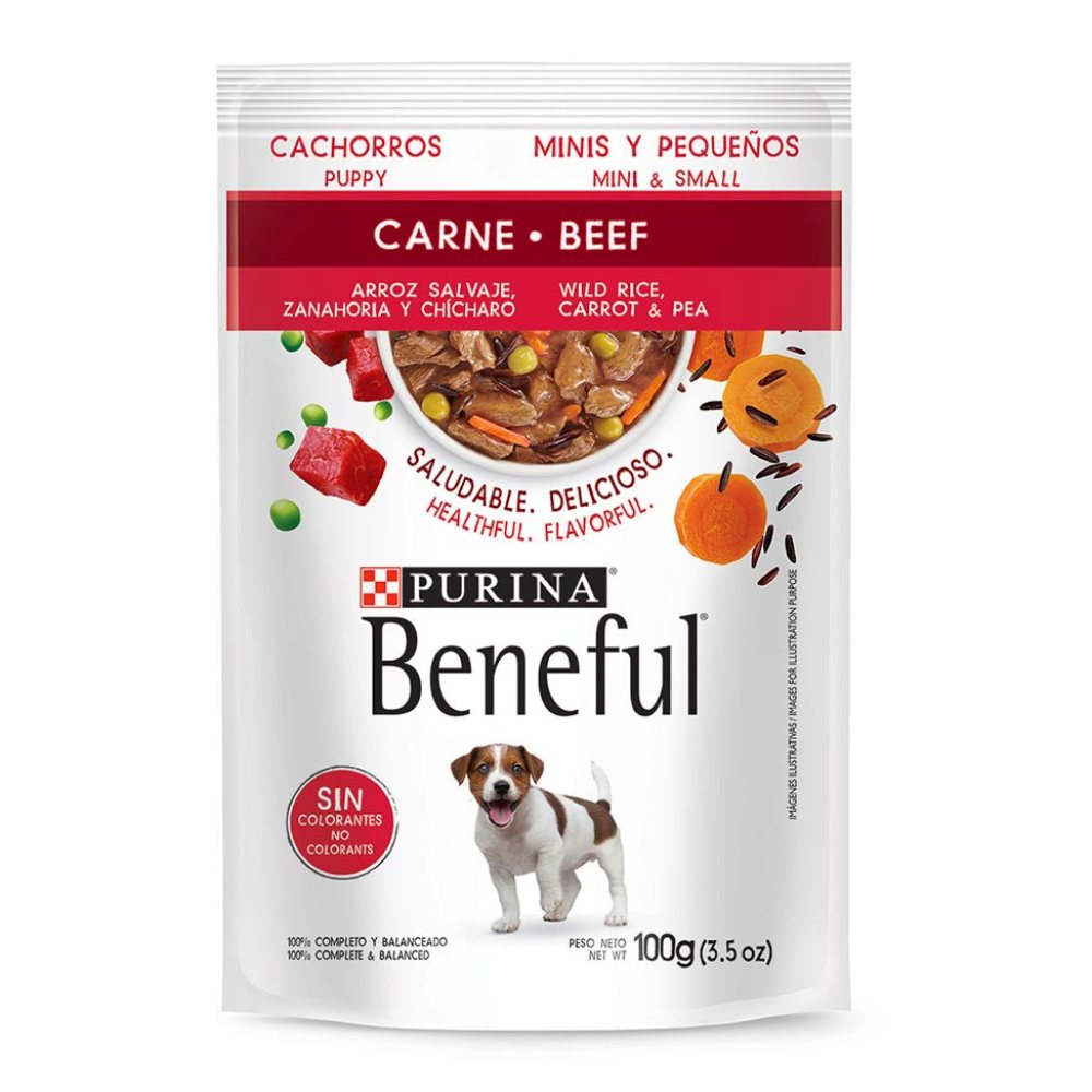 Purina Beneful Pouch Puppy Carne 100 Gr