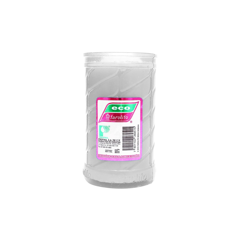 Farolito Veladora 1/2 Semana Blanco 24