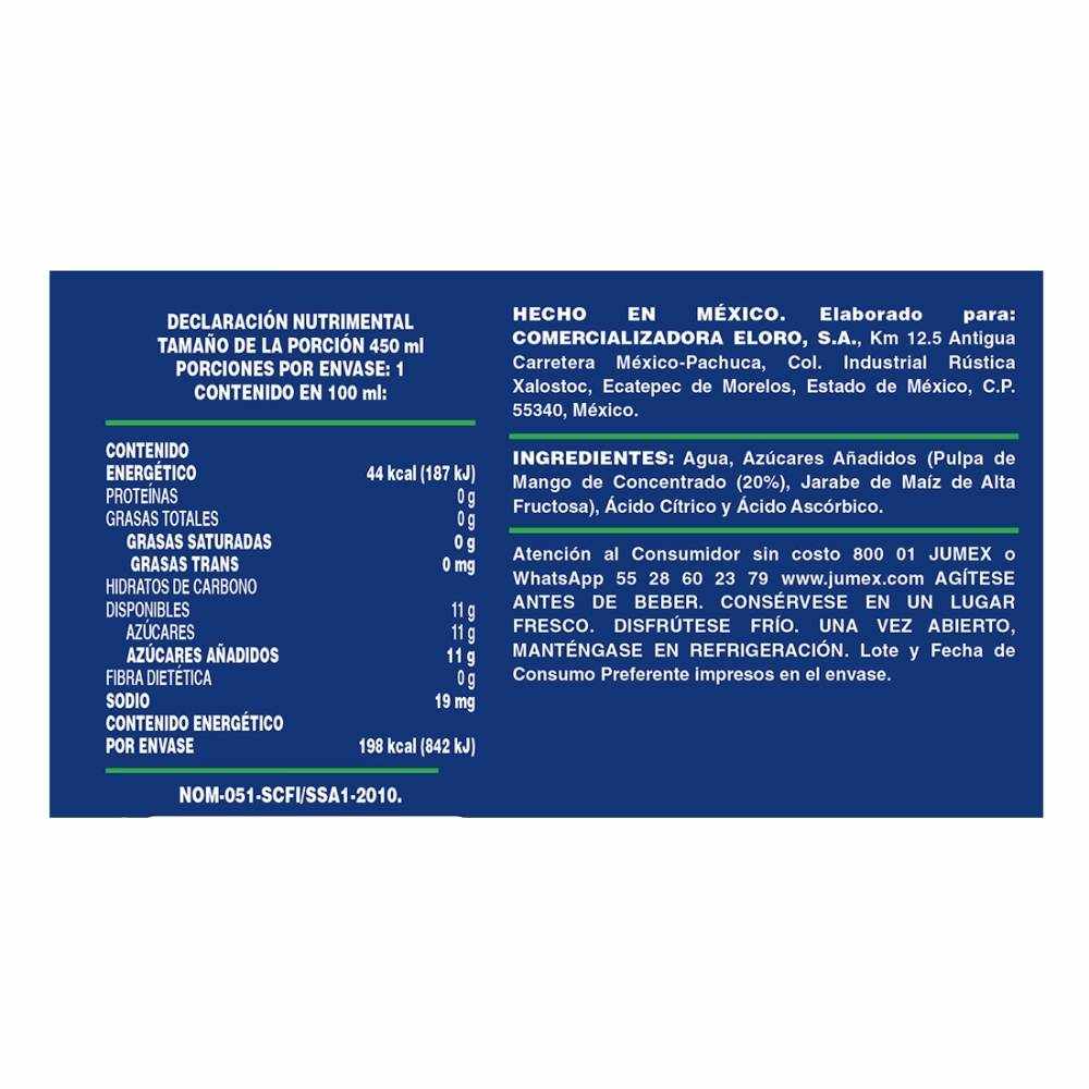 Jumex Vidrio Jugosa Mango 450 ml