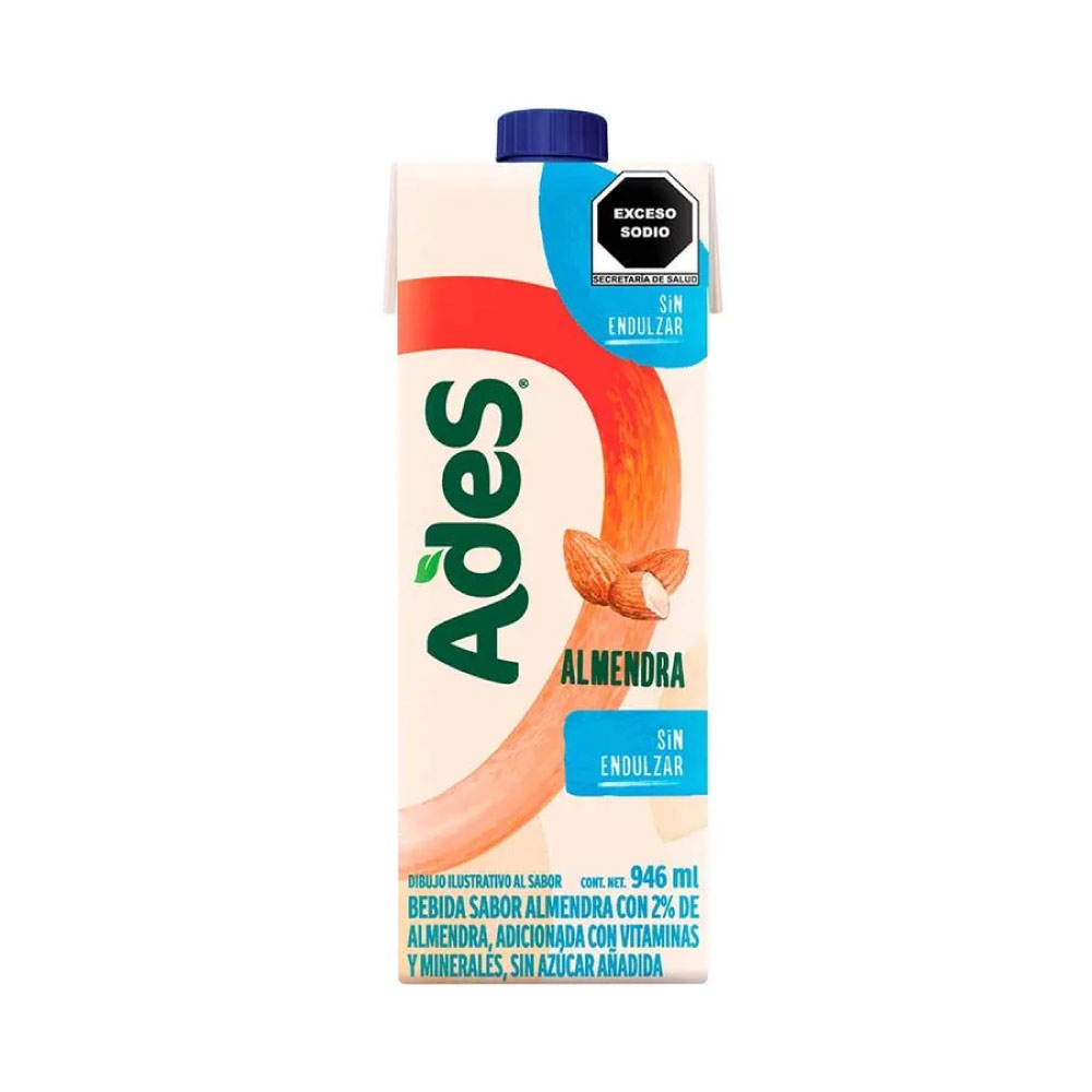 Ades Leche De Almendras Sabor Natural 946 ml
