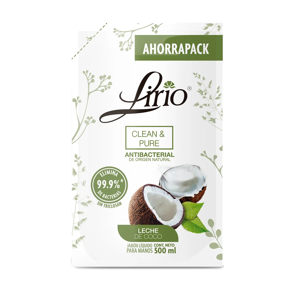 Jabon Lirio C&P Pouch Coco Liquido 500 Ml