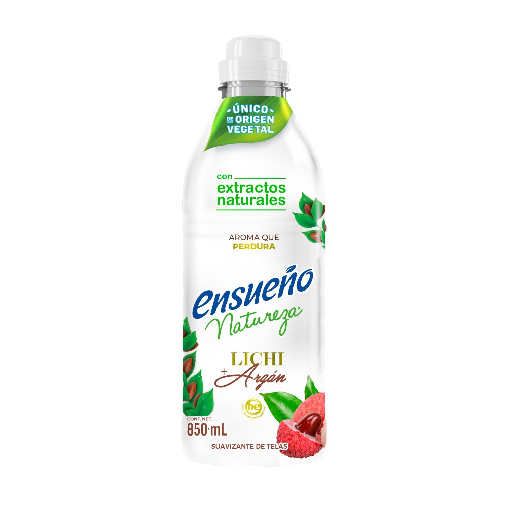 Suavizante de Telas Ensueño Natureza Lichi + Argán 850 ml