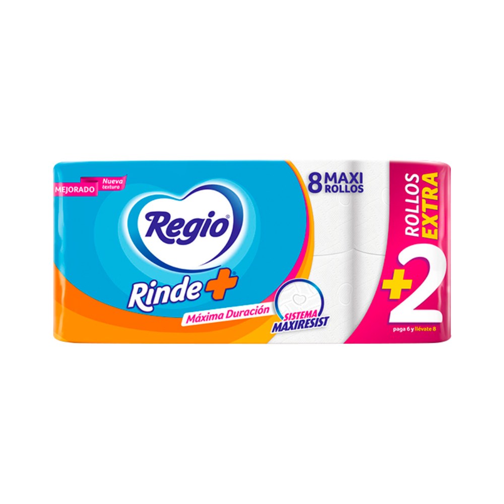 Regio Hig Rinde+ 300 Hd 6 + 2 Rollos Gratis