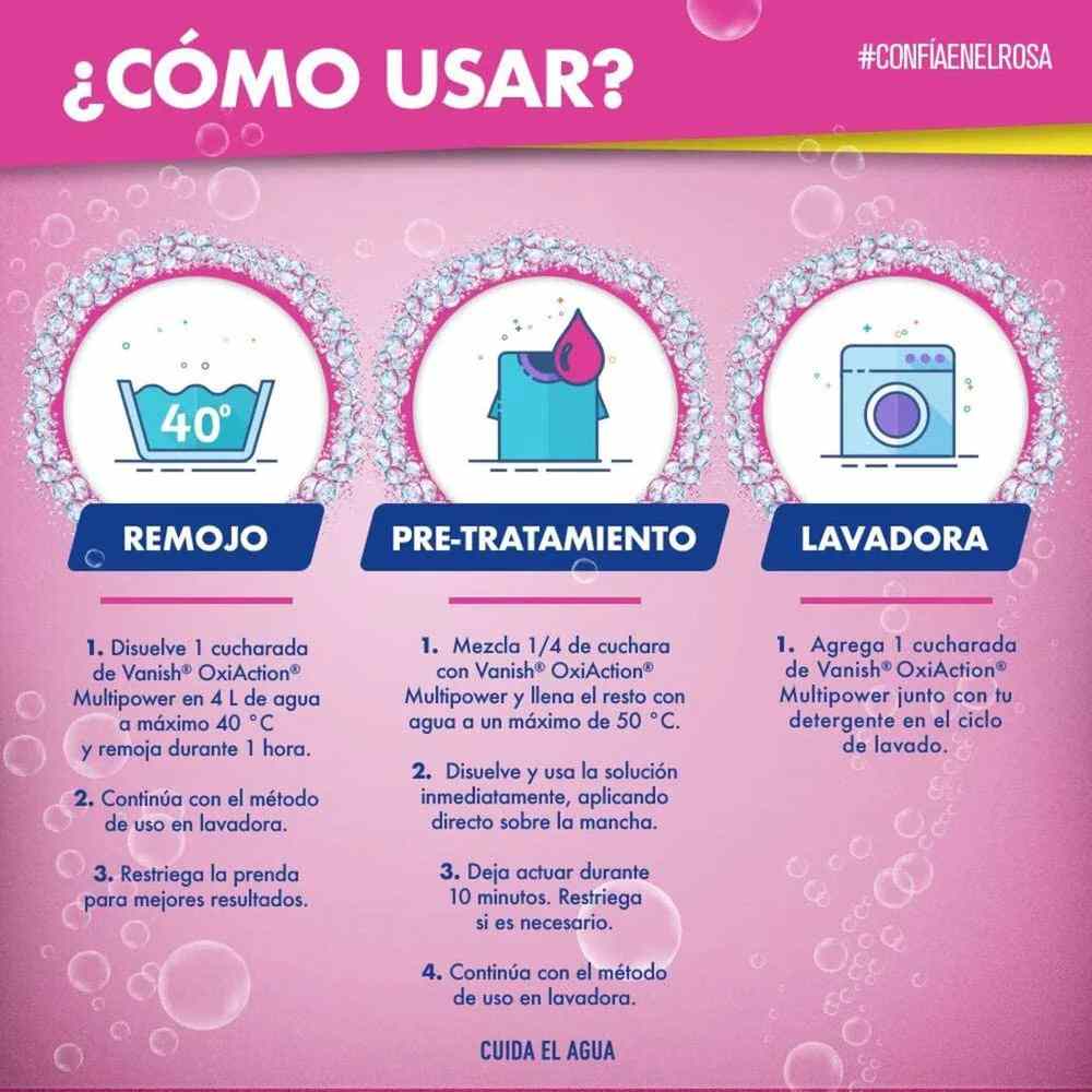 Vanish Removedor Pink Polvo 120 Gr