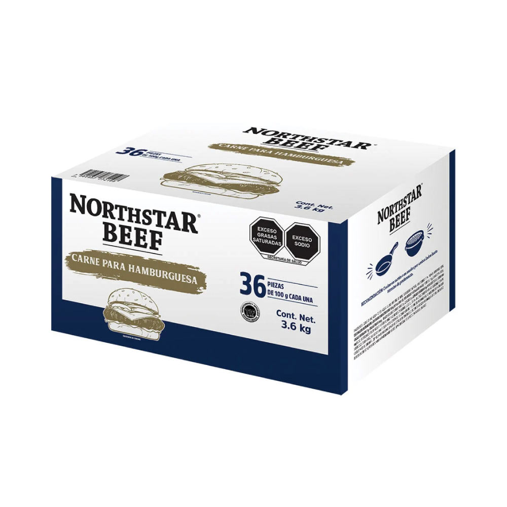 Qualtia Northstar Hamburguesa cj 36 pz