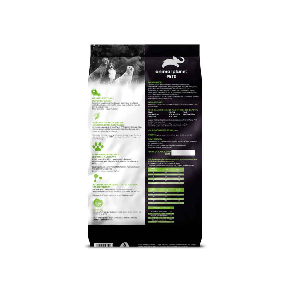 Animal Planet Alimento Adulto Razas Medianas Y Grandes 25 Kg