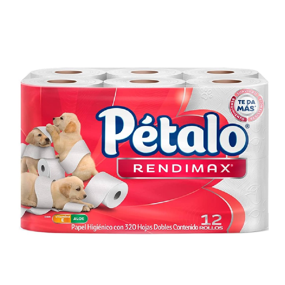 Pétalo Rendimax Papel Higiénico 320 Hojas Dobles