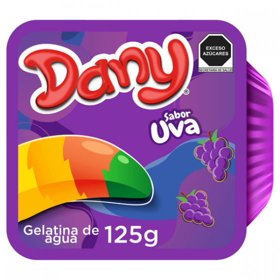Gelatina Dany Postre Uva 125 Gramos