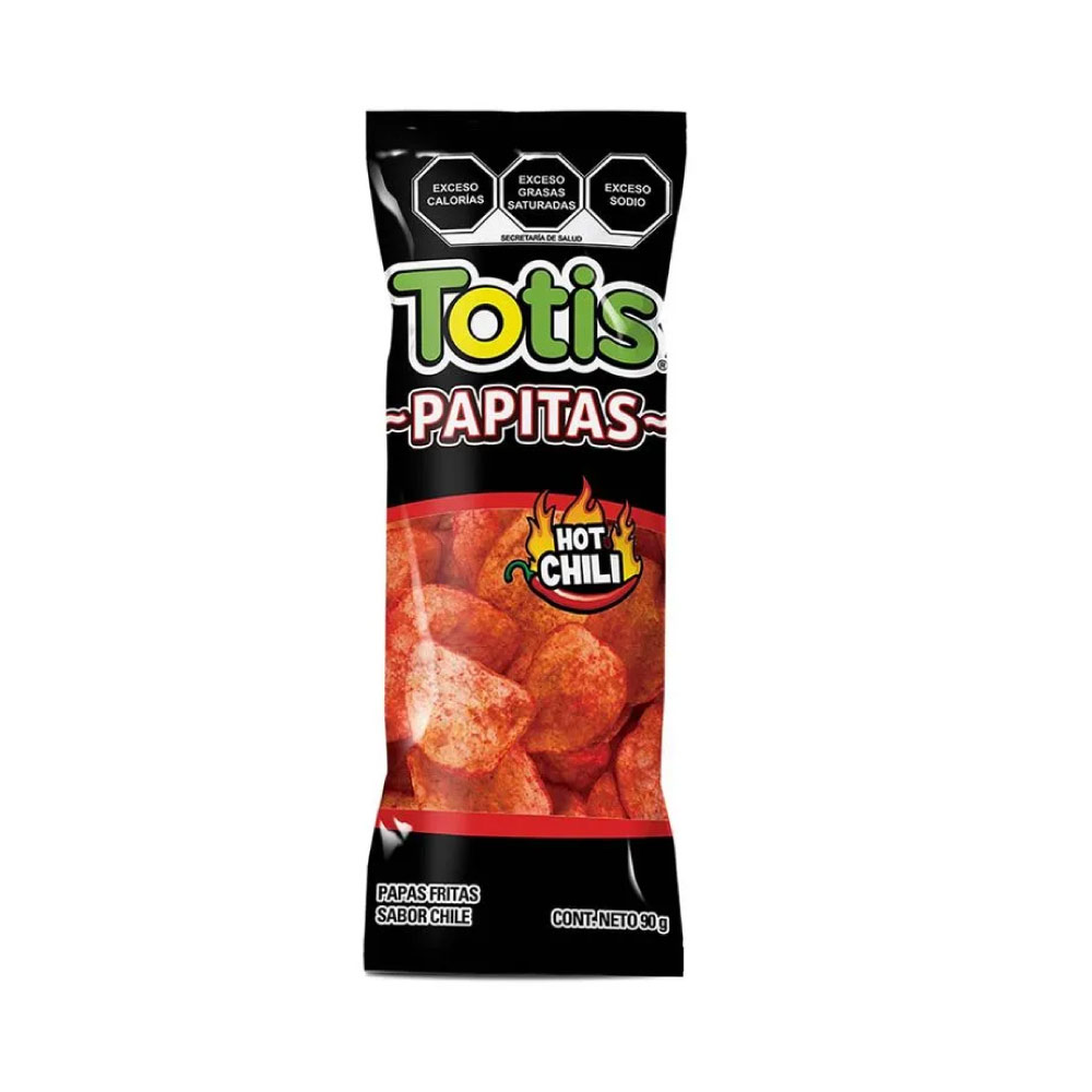 Totis Papitas Hot Chili 90 gr