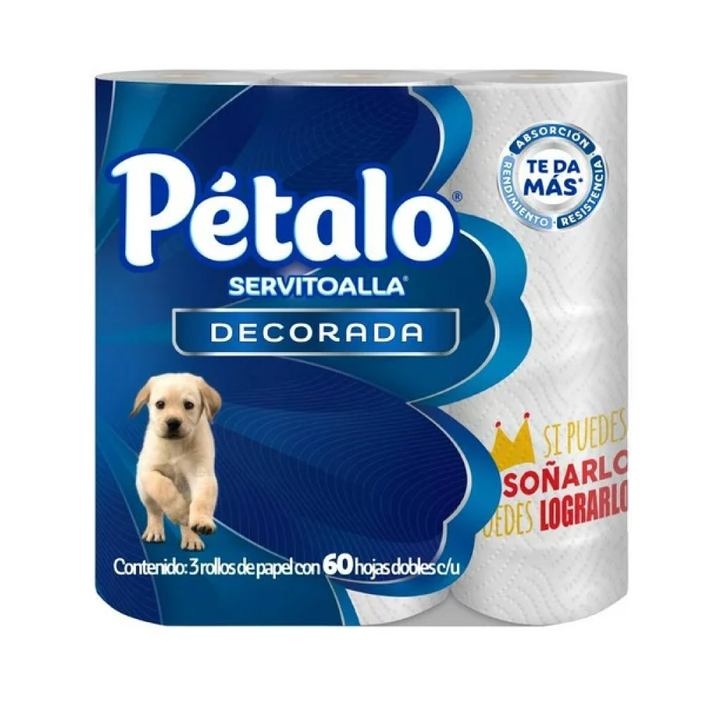 Servitoalla Pétalo 3 Rollos