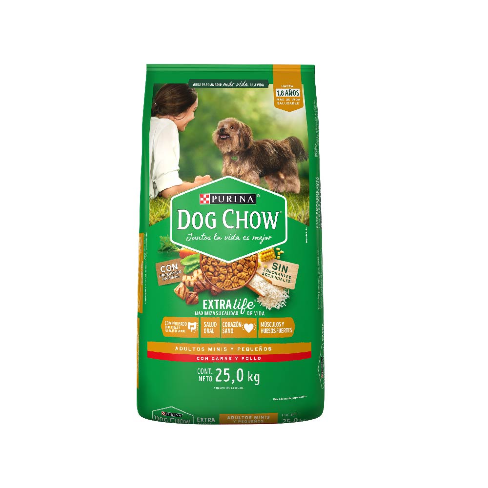 Purina Dog Chow Alim Perro Adto Min y Peq Bulto 25 Kg