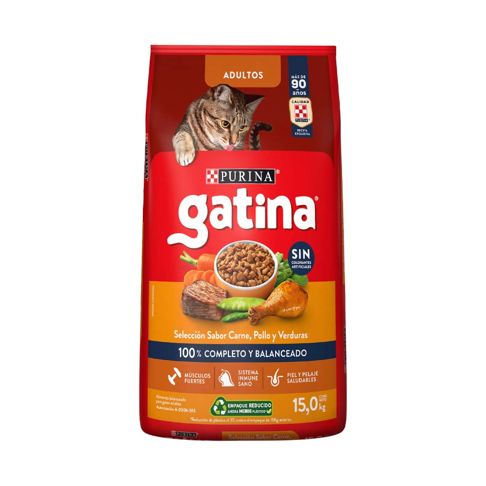 Alimento para Gato Gatina Pollo 15 kg Bulto