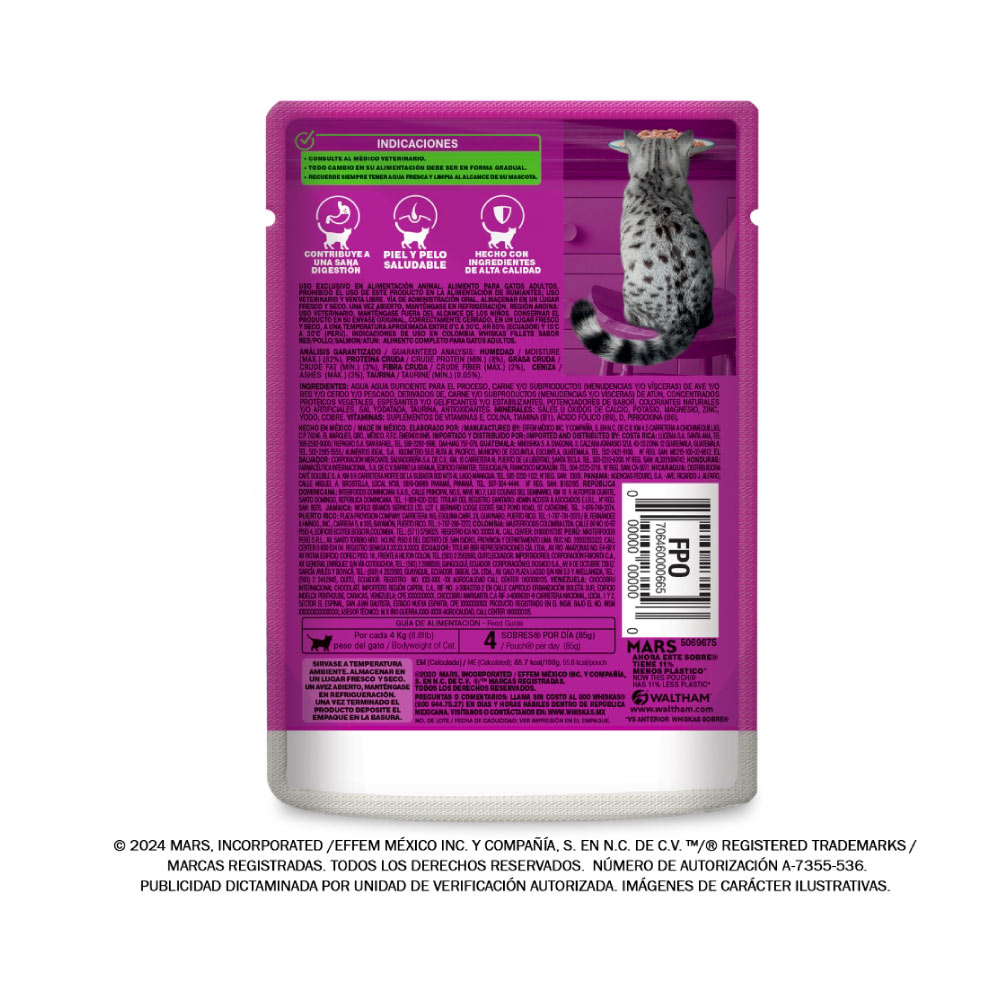 Whiskas Pouch Atun 85 Gr