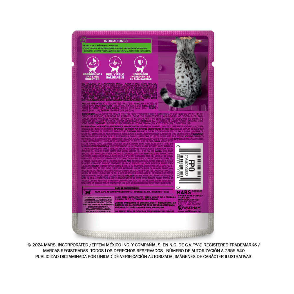 Whiskas Pouch Pavo 85 Gr