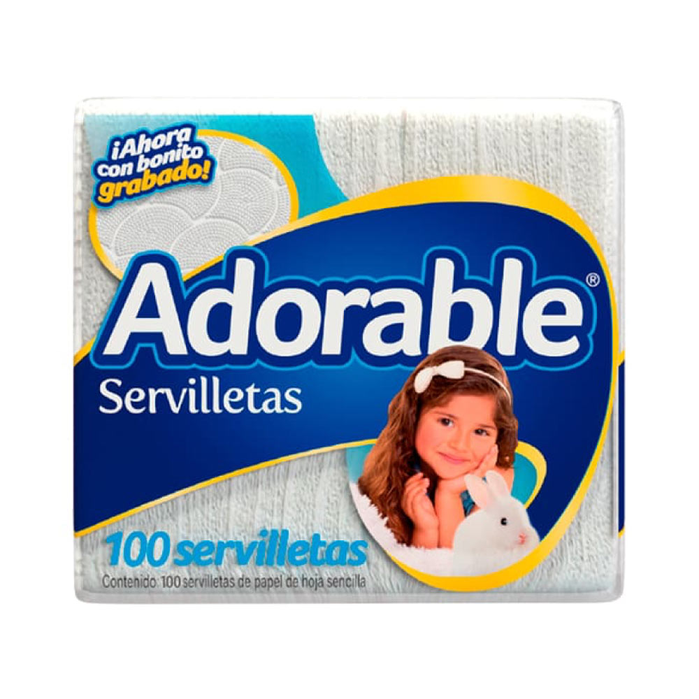 Servilletas Adorable 100 pz