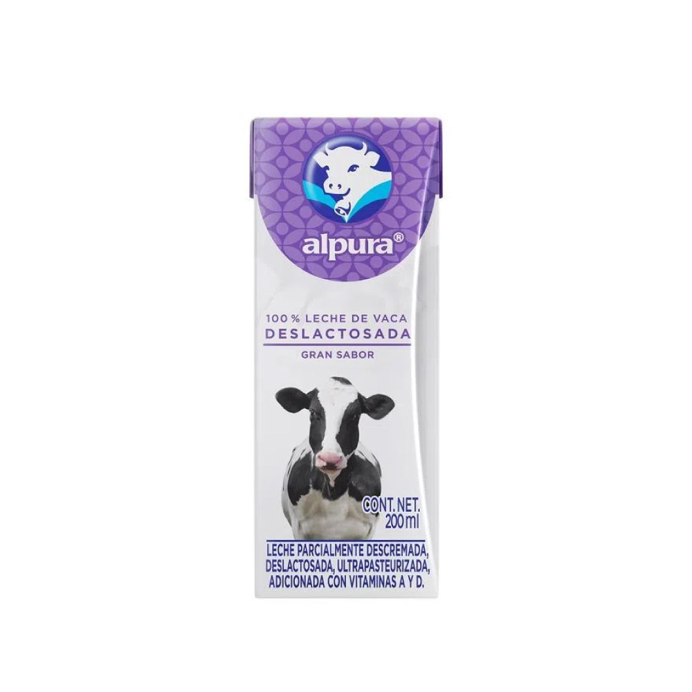 Alpura Leche Tetra Deslactosada 24/200 Ml