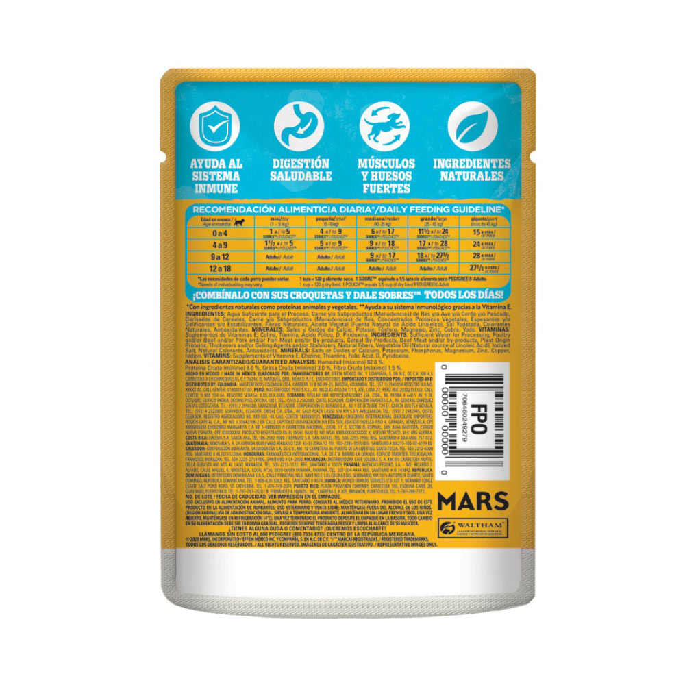 Pedigree Cachorro Pollo Sobre de 100 gr