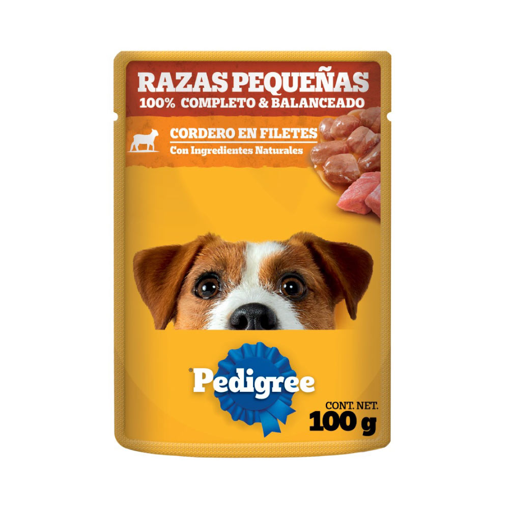 Pedigree Razas Peq Cordero Sobre de 100 gr