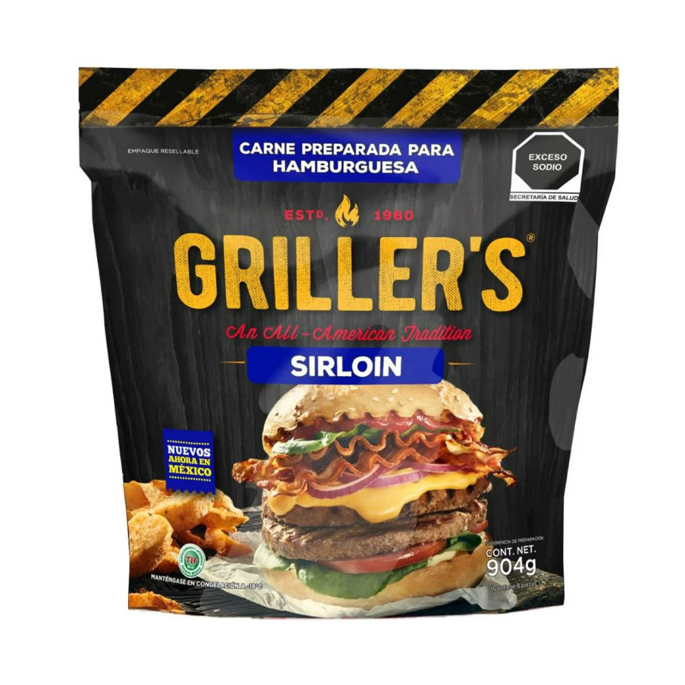 Hamburguesa Sirloin grillers 8 Pz