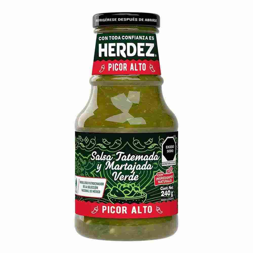 Salsa Verde Herdez Tatemada y Martajada 240 g