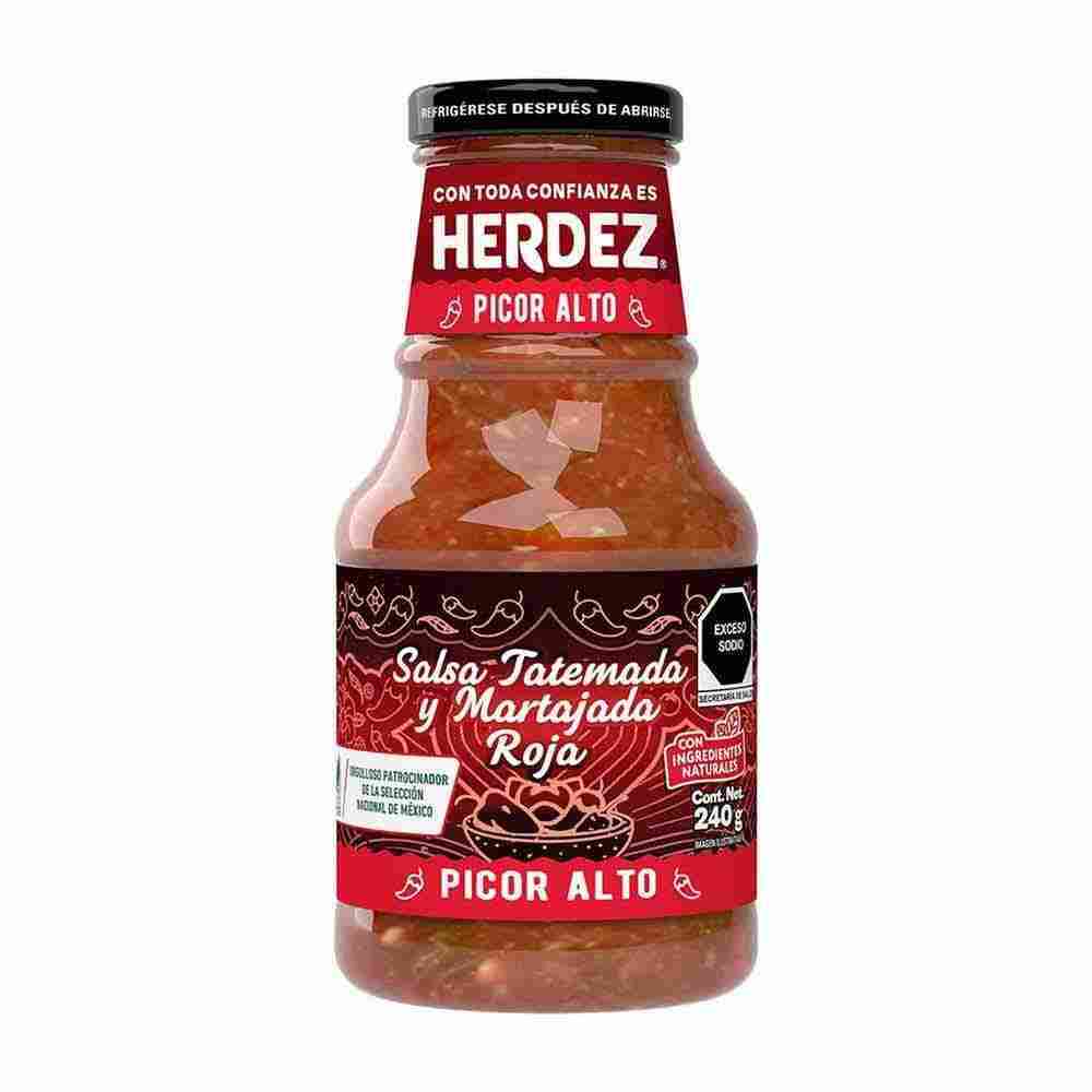 Salsa Roja Herdez Tatemada y Martajada 240 g