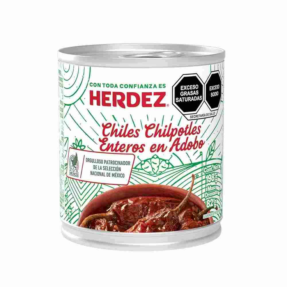 Chiles Chipotles Herdez Enteros En Adobo 198 G