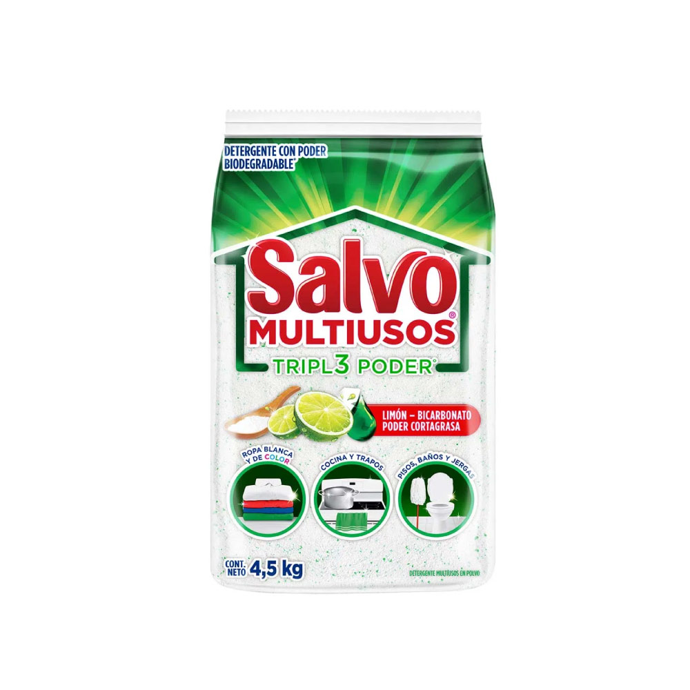 Detergente en Polvo Salvo Multiusos 4.5 kg