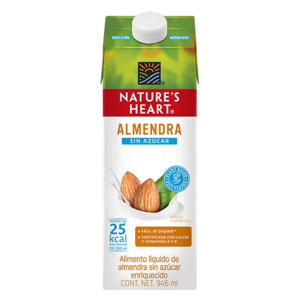 Bebida Almendra Nature's Heart Sin Azucar 946 ml
