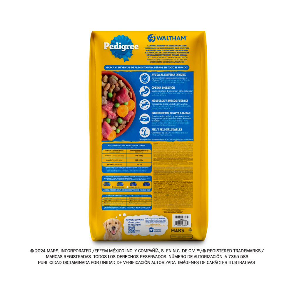 Pedigree Adulto Nutrición Completa 20 Kg