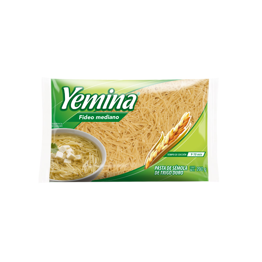 Sopa de Pasta Yemina Fideo Mediano 200 g