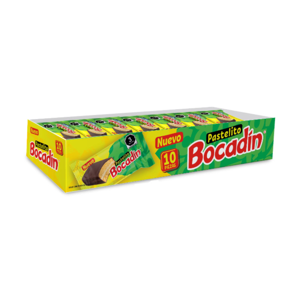 Pastelito Bocadin Exh 10 Pz De 25 gr